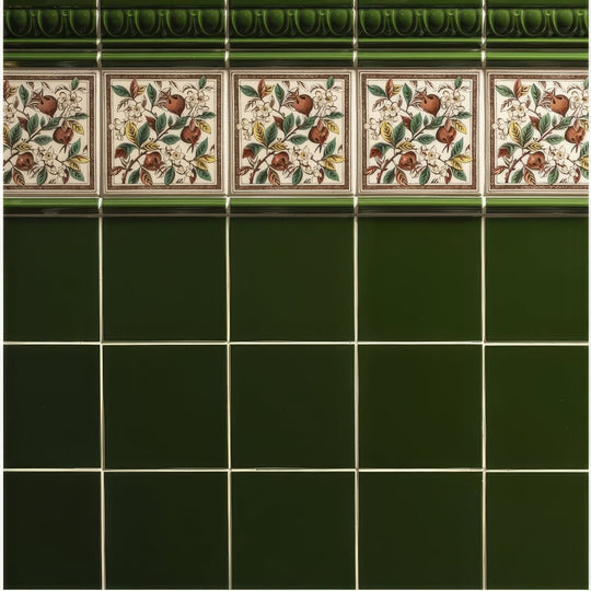 Edwardian Green Field Tile
