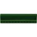 Edwardian Green Hogarth Moulding Ceramic Wall Tile 152x38mm