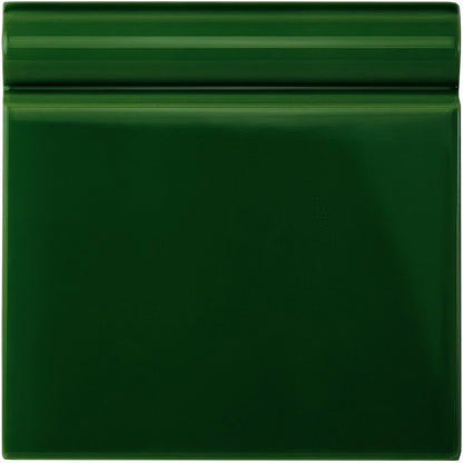 Edwardian Green Skirting Tile 152x152mm