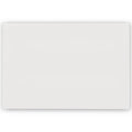 A sleek minimalist white rectangular edwardian highgate base board with a smooth matte finish