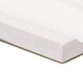 White rectangular canvas with smooth slightly textured surface and rounded edges in edwardian highgate dado design