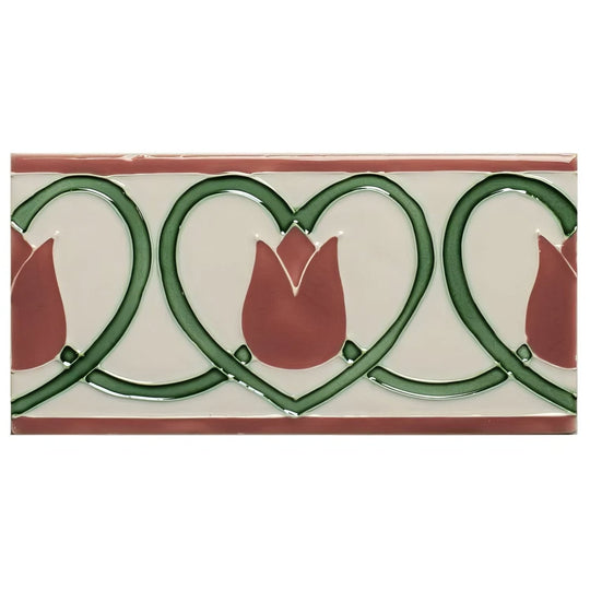 Elysée Border on Vintage White