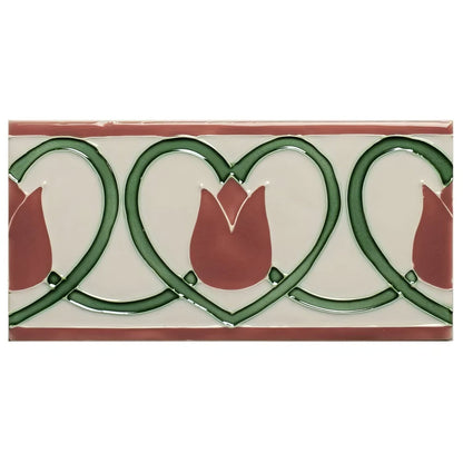 Elysée Border on Vintage White