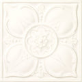 White ceramic tile empress beatrice pearl with raised floral design for decorative wall applications