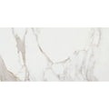 Energy Stone Calacatta polished white marble tile with elegant swirling gray veining 30 x 60cm