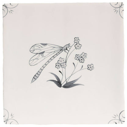 English Delft Charcoal Dragonfly