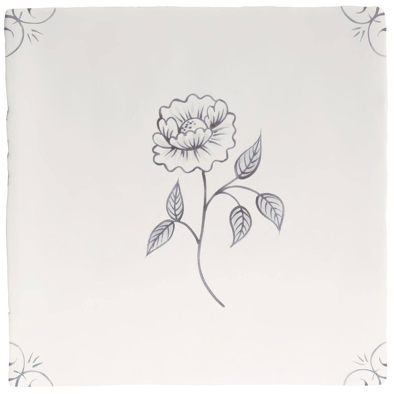 English Delft Charcoal Peony