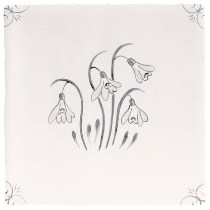 English Delft Charcoal Snowdrop