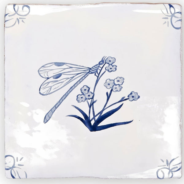 Dragonfly Blue Gloss Tile