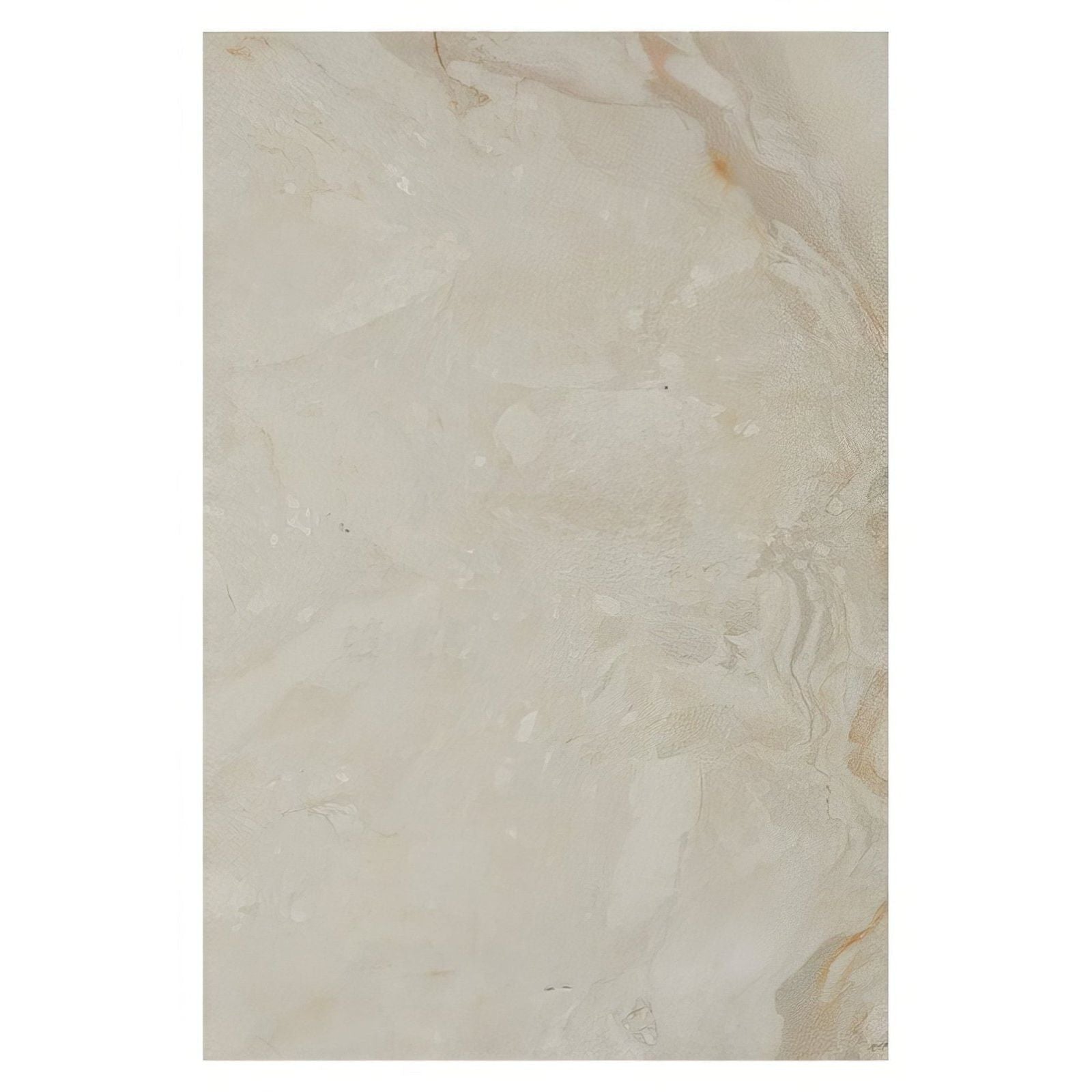 Enki limestone cream-colored marble tile with subtle veining and polished velvet finish smooth surface