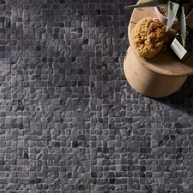 Enso Cobble Mosaic Cube Charcoal