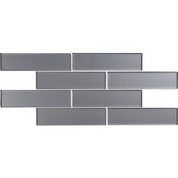 Erebos Brickbond Glass Mosaic Wall Tile