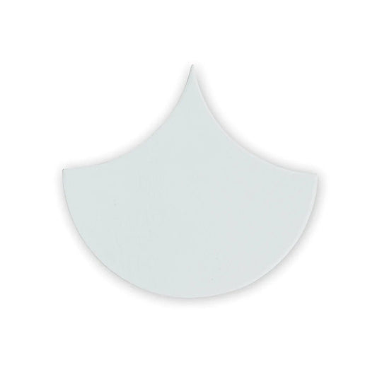 Escalas Bianco Scallop Glazed Tile