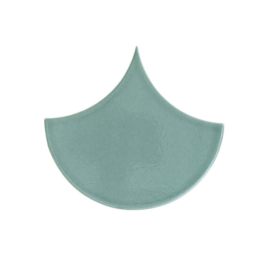 Escalas Lagoon Scallop Glazed Tile - alternate view