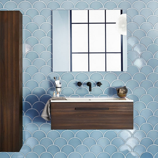 Escalas Ocean Scallop Glazed Tile