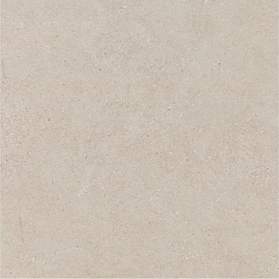 Beige textured Essence Earth tile 60 x 60cm with subtle speckled pattern ideal for flooring and wall cladding