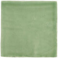 A square light green ceramic field tile estuary with a subtle crackled glaze finish for wall or floor use