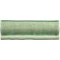 A rectangular ceramic torus moulding tile in soft green glaze with subtle crackle texture called estuary