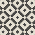 Exeter black and dover white diamond-patterned ceramic floor tile in black and cream colors for interior flooring