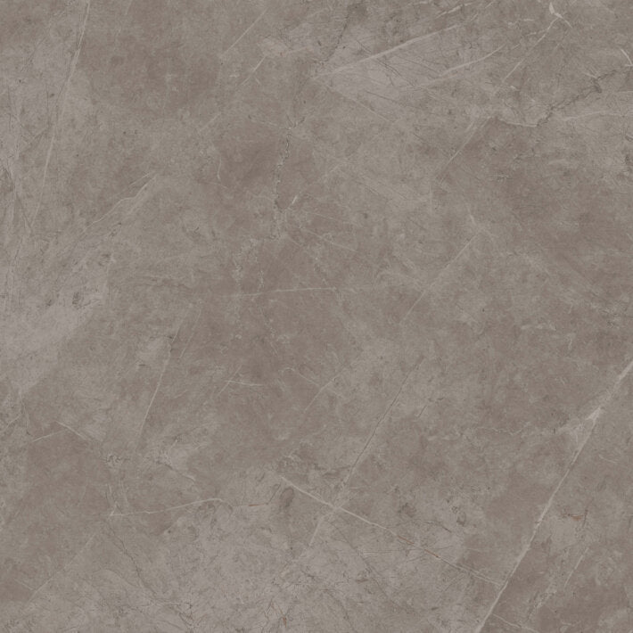 Exigo Jolie Grey Matt 60 x 60cm grey marble-effect tile with subtle veining and a matt finish