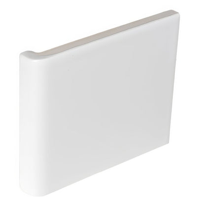 External Half Tile Wrapping Piece Brilliant White