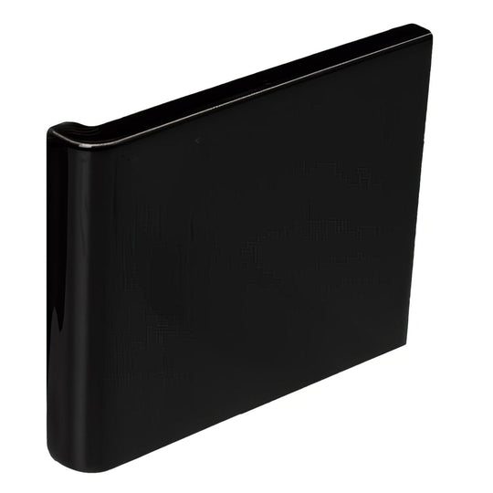 External Half Tile Wrapping Piece Jet Black