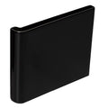 Black glossy plastic external wrapping piece memory card reader in jet black for device protection and connectivity