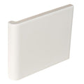 Cream-colored external wrapping piece vintage white rectangular tablet with rounded edges and minimalist design