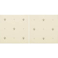 Cream-colored glass light switch plates with elegant black fleur de lis designs fabergé fleur de lis set