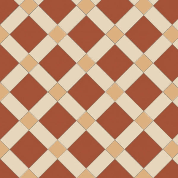 Red, White & Old London Ceramic Floor Tile