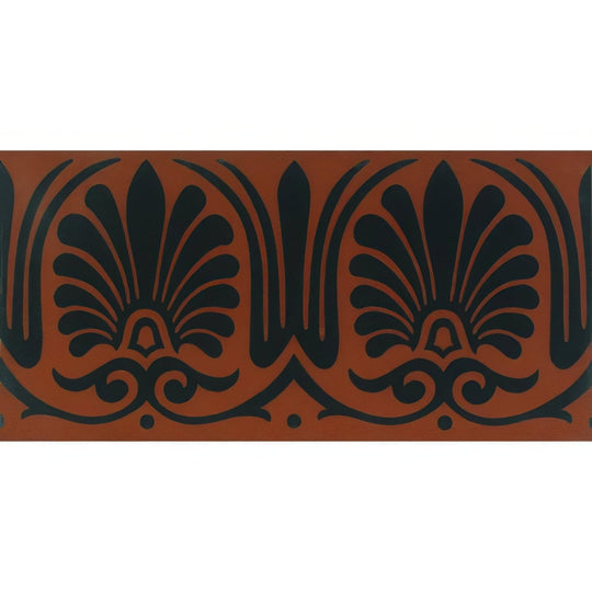 Faraday Border Black on Red