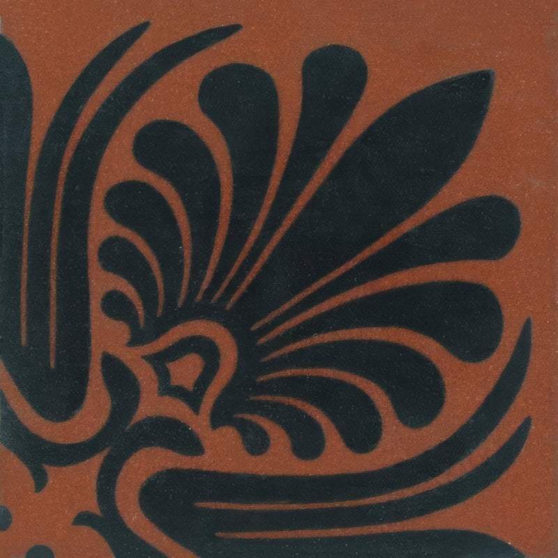 Faraday Corner Black on Red