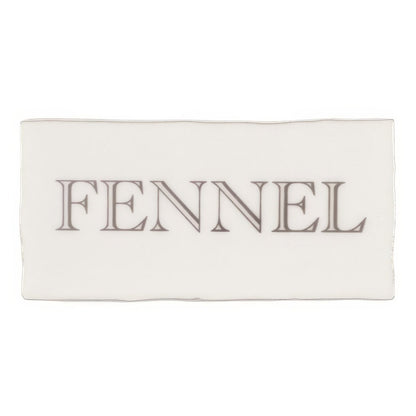 Fennel in Grey on Cotton