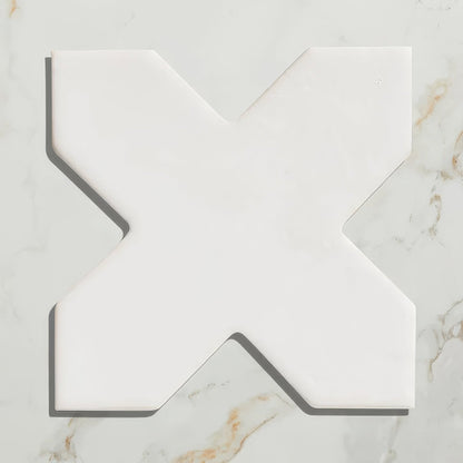 Fez Porcelain Cross White