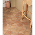 Fez porcelain star cotto terracotta star-shaped floor tiles with warm earthy tone and rustic texture