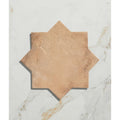 Fez porcelain star cotto terracotta tile with rustic earthy finish ideal for decorative flooring and walls