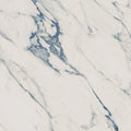 White marble surface with elegant flowing blue veining in firenze 1840 blue calacatta polished slab