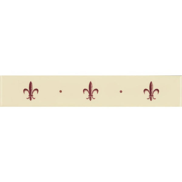Burgundy on County White