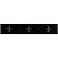 Fleur de Lis Border Gold on Jet Black – pattern detail