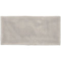 A rectangular matte-finished ceramic flint brick tile in soft off-white with subtle marbled texture