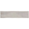 A sleek rectangular ceramic flint large brick tile with a smooth matte finish in soft off-white hue
