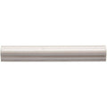 Cream-colored glossy ceramic Flint ogee crown molding with a smooth slightly curved profile for elegant interior trim