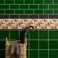 Floral Trellis Continuous Pattern on County White – pattern detail