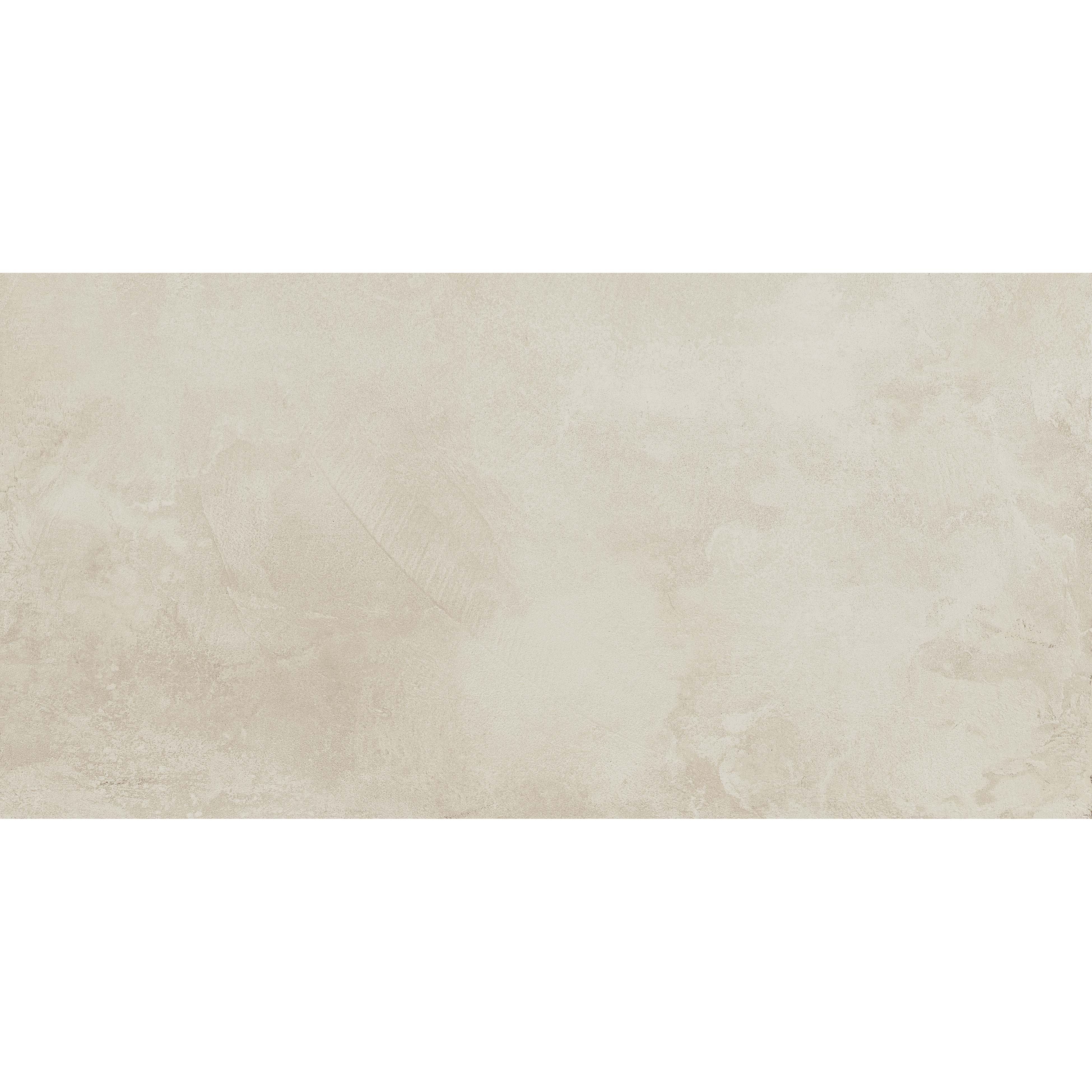 Beige marble-effect flux bone matt ceramic tile 30 x 60cm with subtle veining and a matte finish