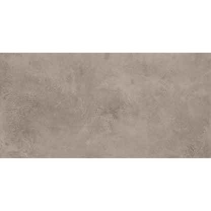 Flux concrete matt 30 x 60cm gray concrete-effect tile with textured mottled surface for modern flooring and walls