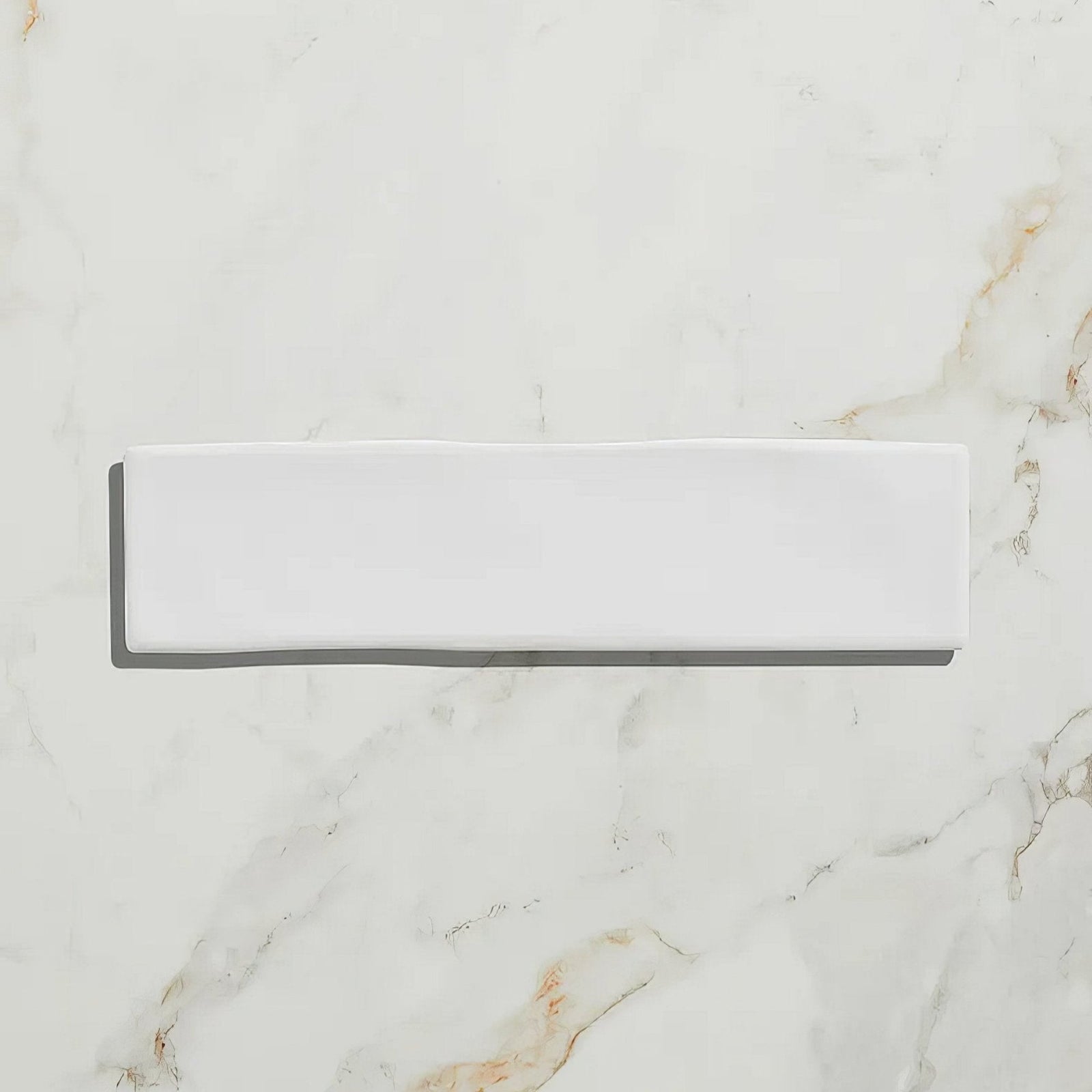 Fondant ceramic white rectangular tile with smooth glossy finish made of ceramic for wall and floor use