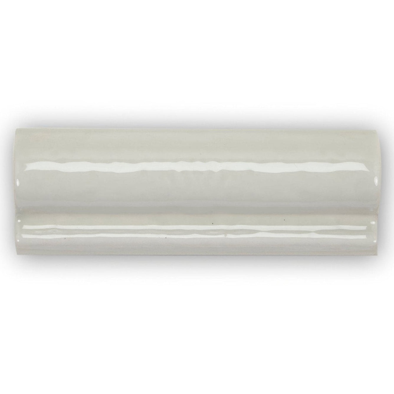 Cream-colored glossy ceramic tile with smooth rounded rectangular shape from forecast arran glazed dado collection