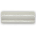 Cream-colored glossy ceramic tile with smooth rounded rectangular shape from forecast arran glazed dado collection