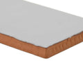 Gray-coated forecast cromarty rectangle glazed terracotta tile with smooth glossy finish and textured edges