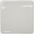 Forecast Fair Isle square glazed tile in off-white ceramic with a glossy finish and subtle reflective highlights